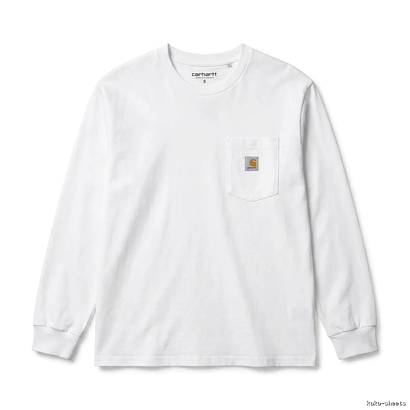 Carhartt minimalist style white long-sleeve
