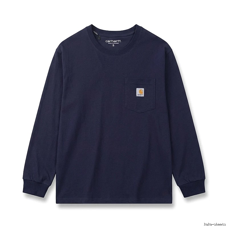 Carhartt simple and casual style navy long-sleeve