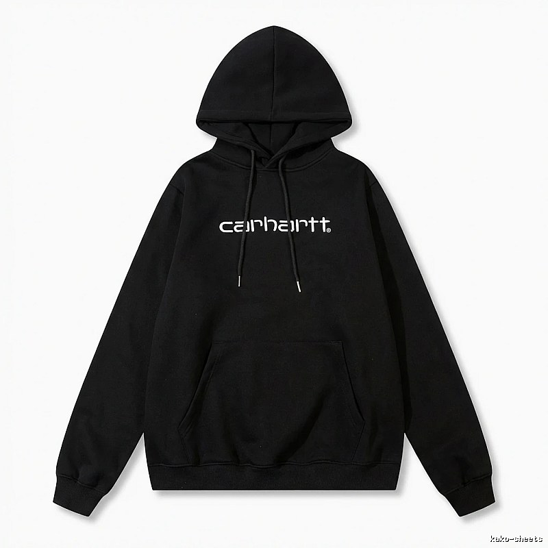 Carhartt simple-style black hoodie