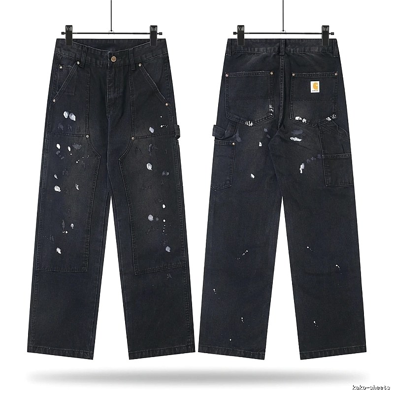 Carhartt workwear style black jeans