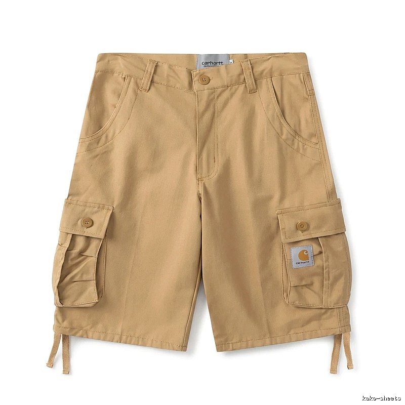 Carhartt workwear-style khaki shorts