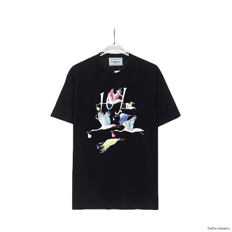 Casablanca Crane Style Black T-shirt