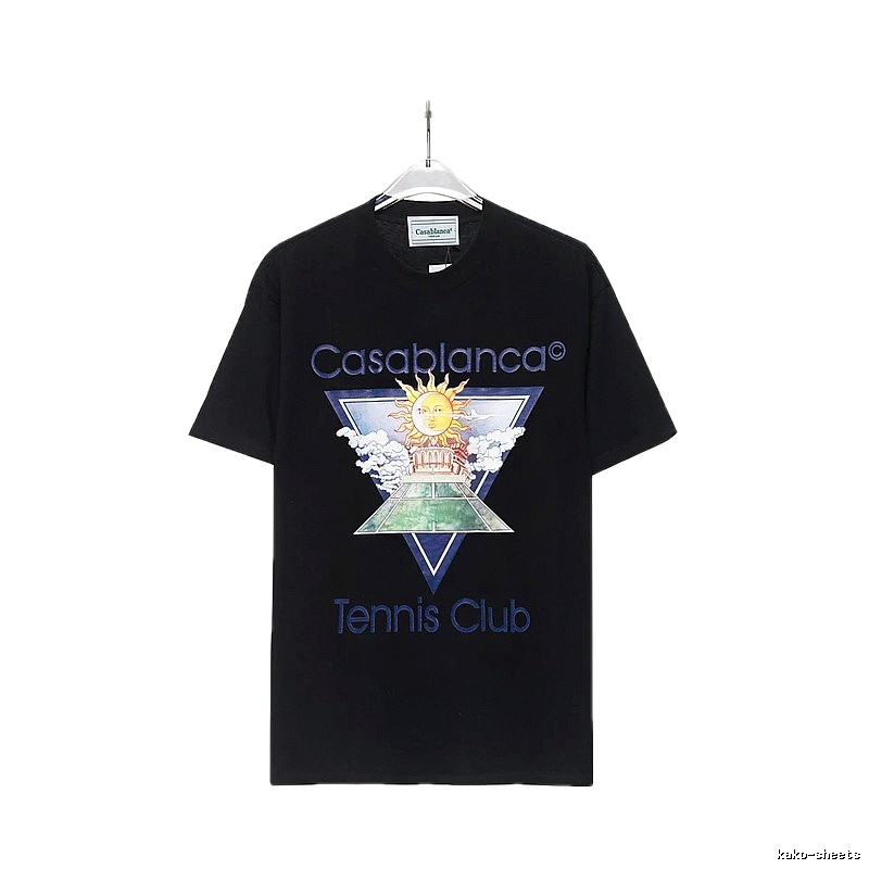 Casablanca retro style black T-shirt