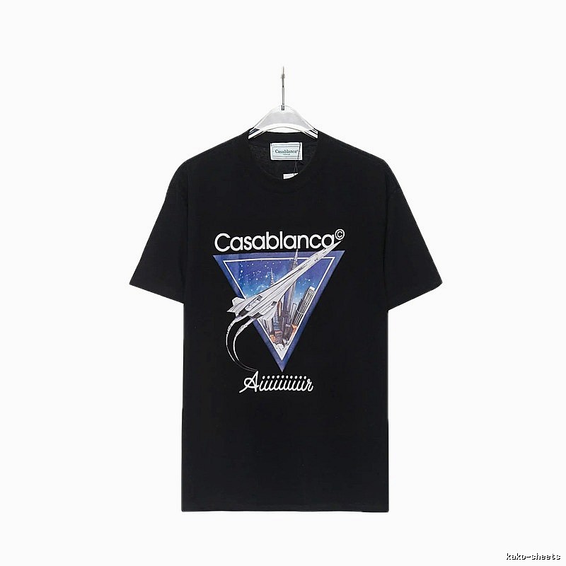 Casablanca Starry Sky Triangle Wind Black T-shirt