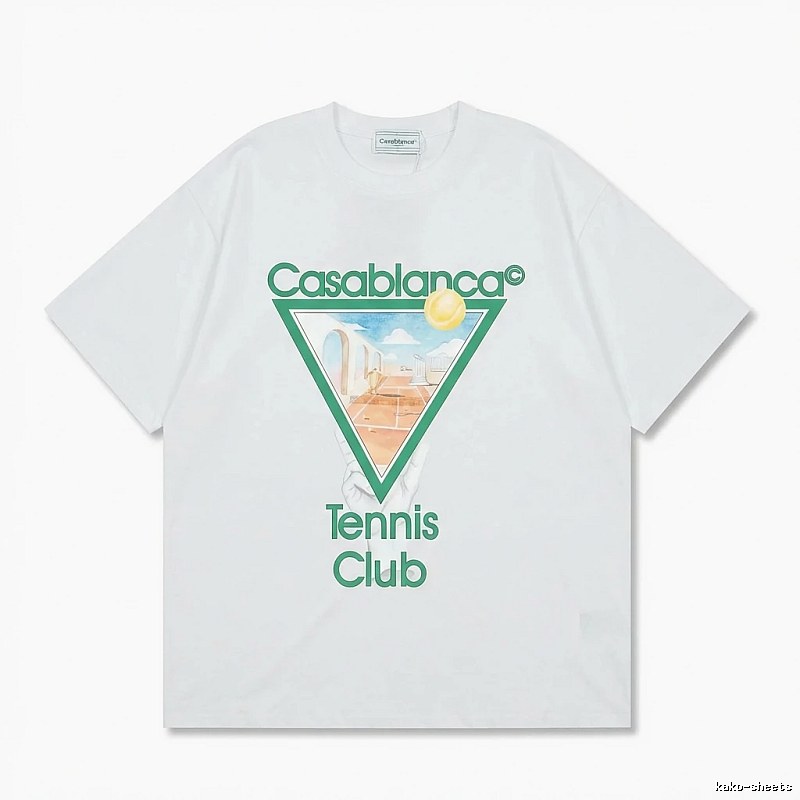 Casablanca Tennis Style White T-shirt