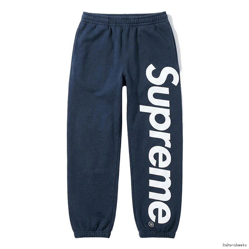 Casual sweatpants with Supreme letter print