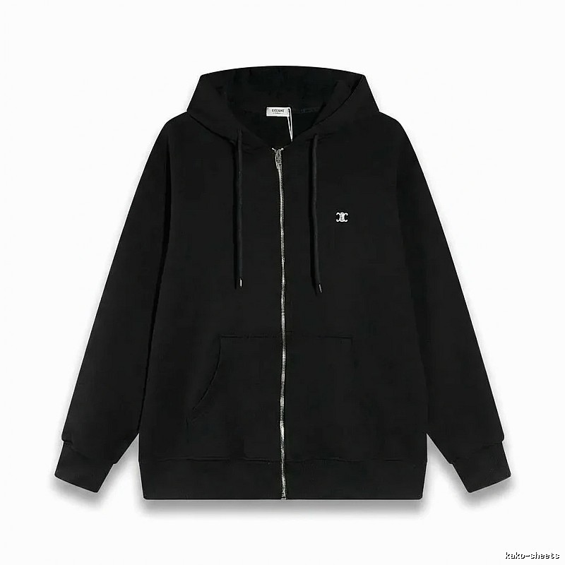 CELINE's classic black hoodie