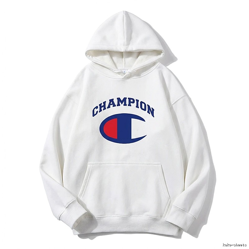 Champion classic white hoodie.