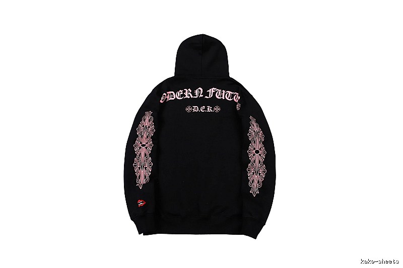 Chrome Hearts 2088-80 Black Cross Graphic Hoodie Statement Graphic