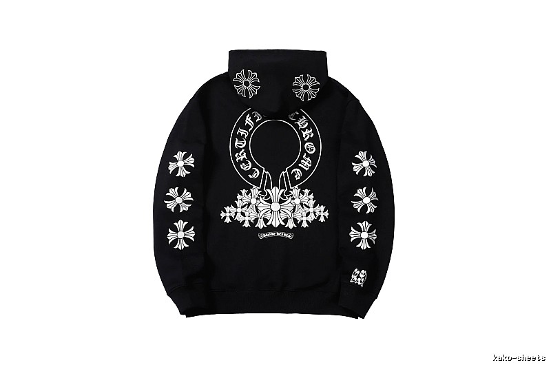 Chrome Hearts 2088-82 Black Cross Graphic Hoodie Match Day