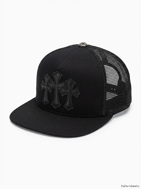 Chrome Hearts Black Trendy Baseball Cap