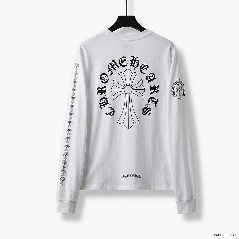 Chrome Hearts Cross Dark Style White T-shirt