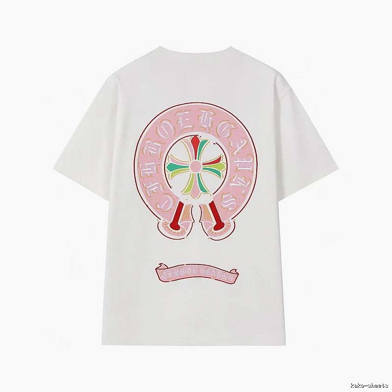Chrome Hearts Cross Print Street Style Off-white T-Shirt