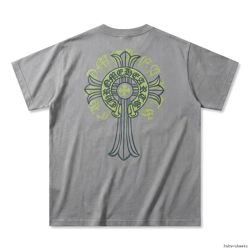 Chrome Hearts Cross trendy brand Grey T-shirt