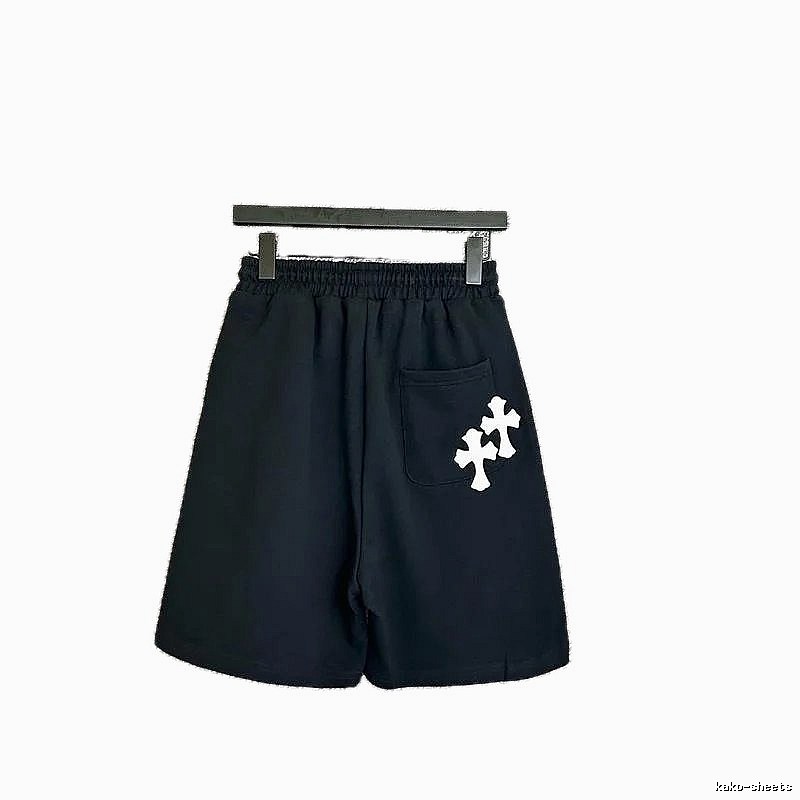 Chrome Hearts Cross Trendy Cool Black Shorts