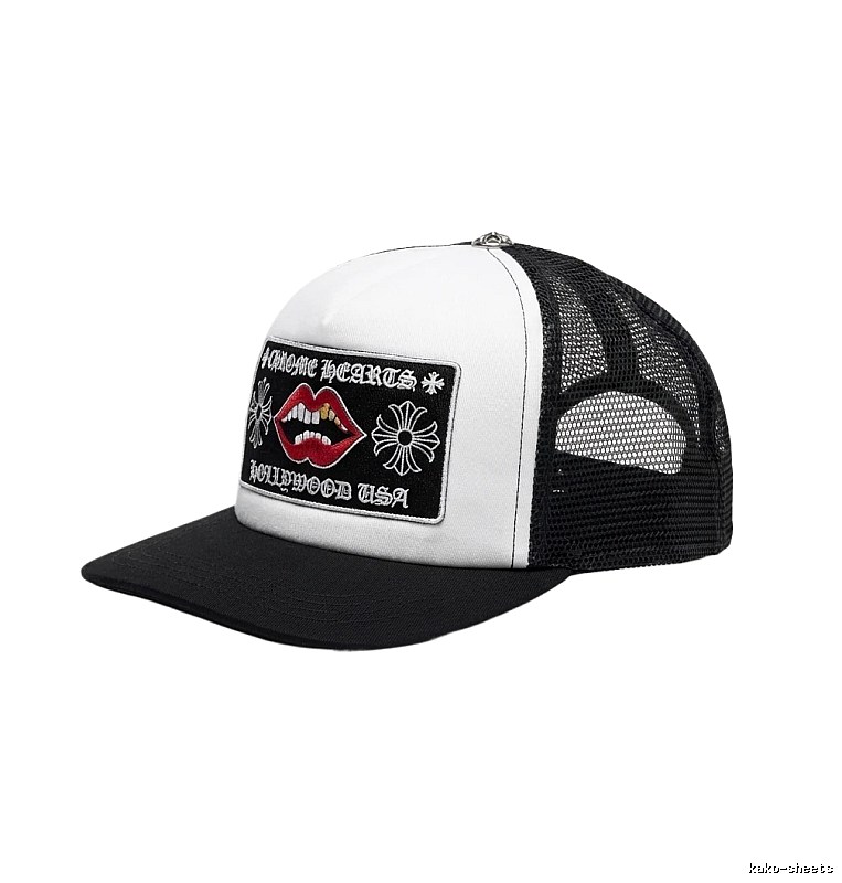 Chrome Hearts Dark Style White and Black Hat
