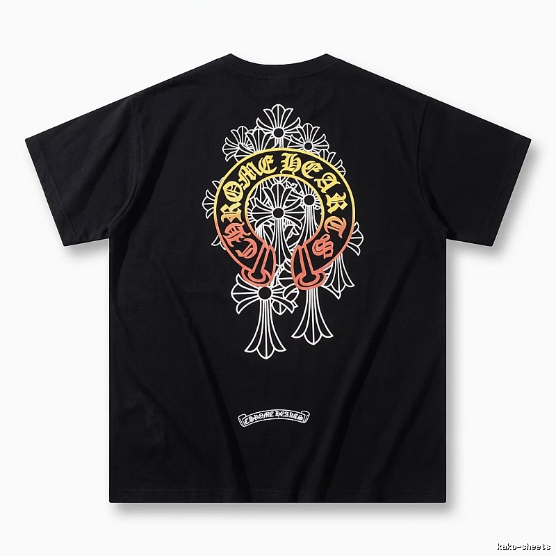 Chrome Hearts Retro Style Black T-shirt