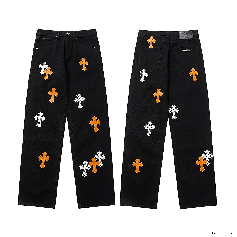 Chrome Hearts Sport Graphic jeans Light Denim Jeans for Collection Drops