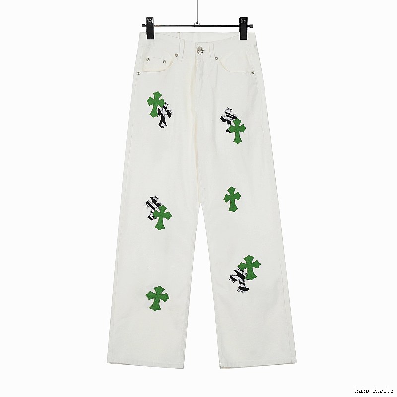Chrome Hearts Travel Graphic jeans Light Denim Jeans with Modern Look