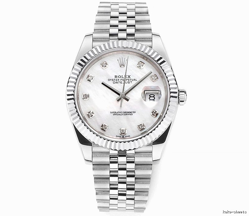 Collector Datejust Automatic Watch by Rolex - Silver And White