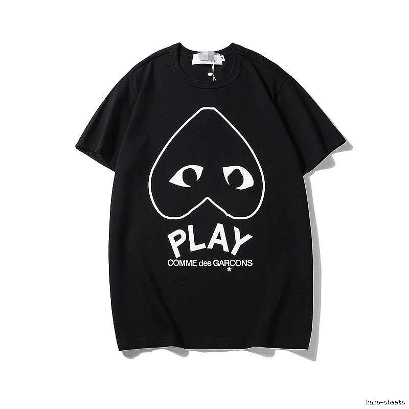 Comme des Garcons PLAY 2023-12 Black Style 2312 Heart Logo T-Shirt Travel Pack