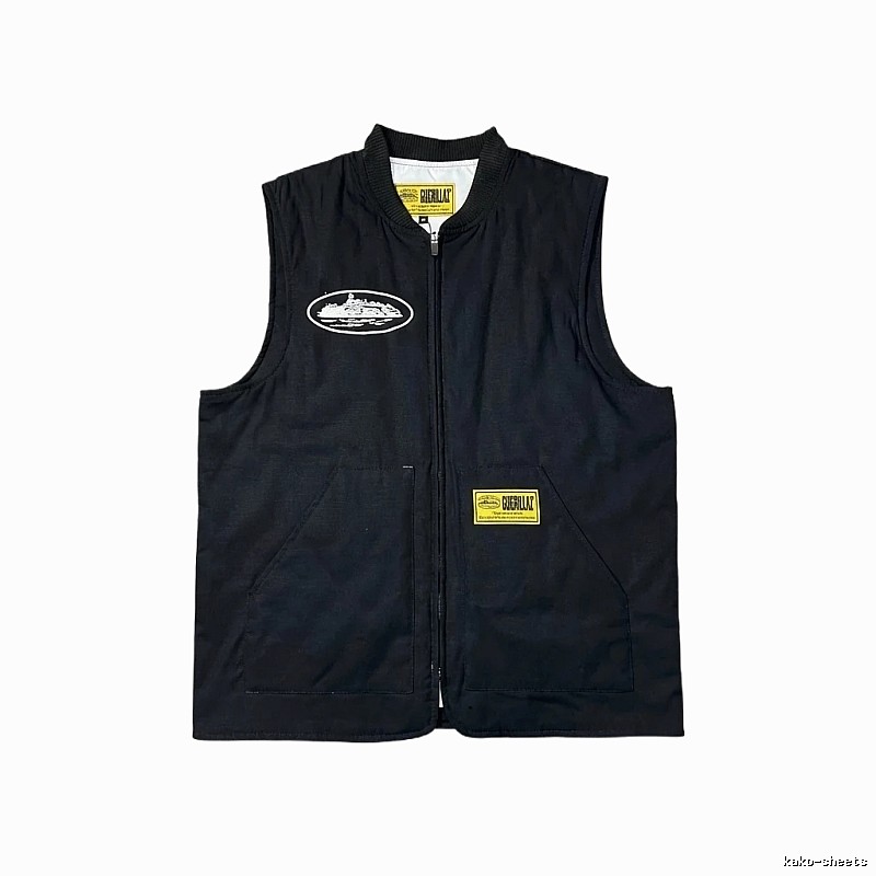 Corteiz black trendy vest