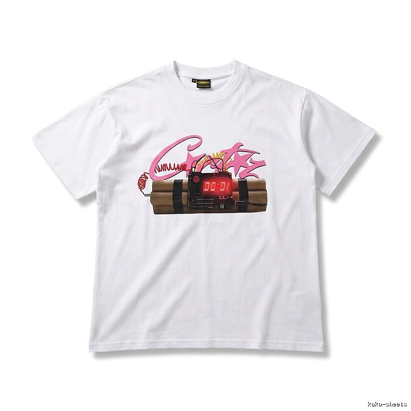 Corteiz Explosive Style White T-shirt