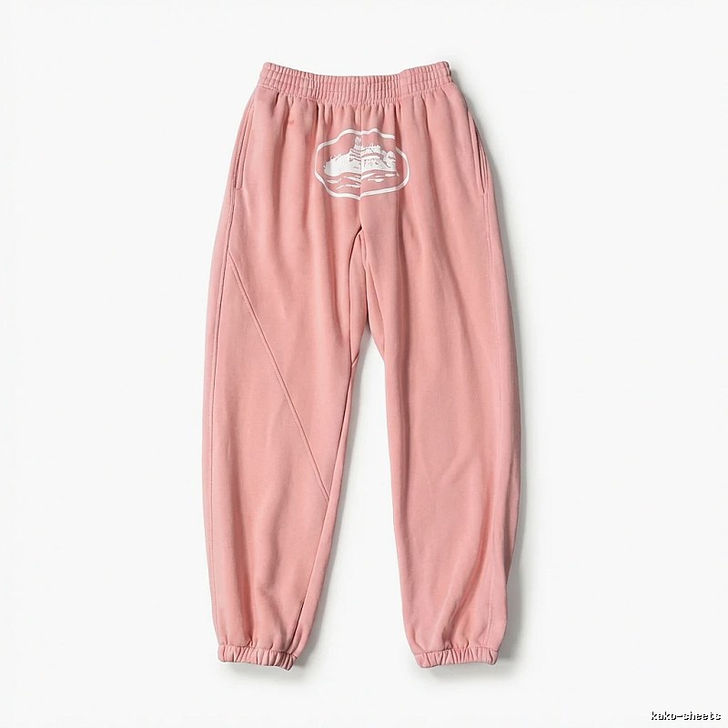 Corteiz Printed Casual Style Pink Pants