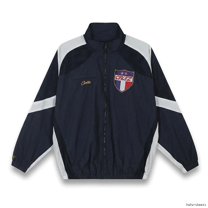 Corteiz sporty blue and white jacket