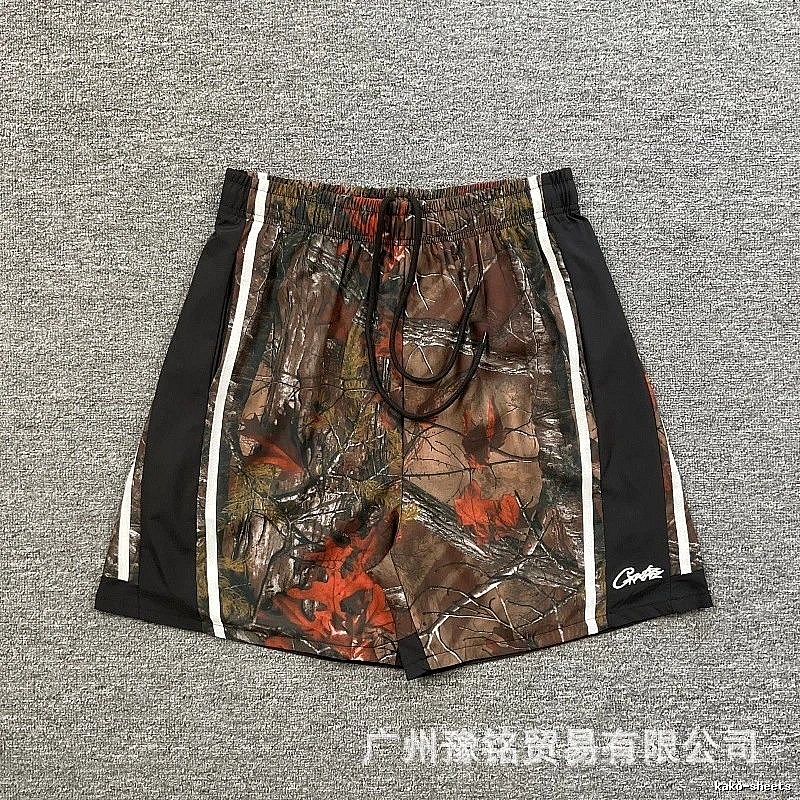 Corteiz Street Style Maple Camouflage Casual Shorts