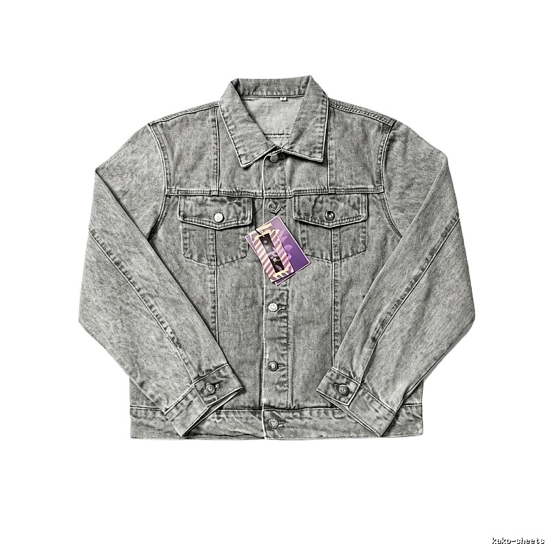 Corteiz Washed Grey Denim Jacket