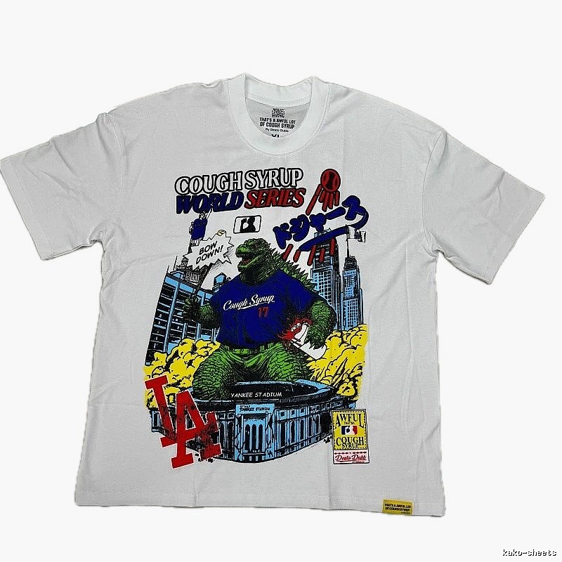 Cough Syrup Godzilla Vintage Style White T-Shirt
