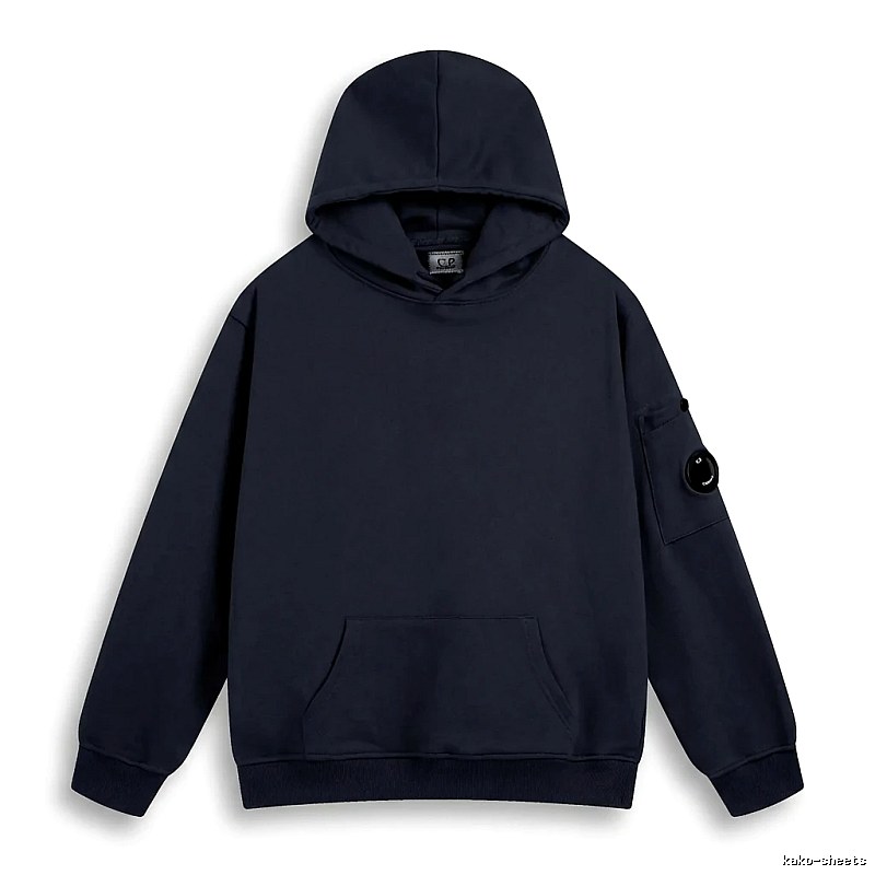 C.P. Navy Blue Minimalist Style Hoodie