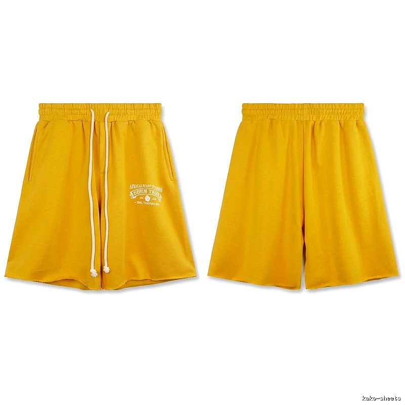 DENIM TEARS American-style yellow shorts