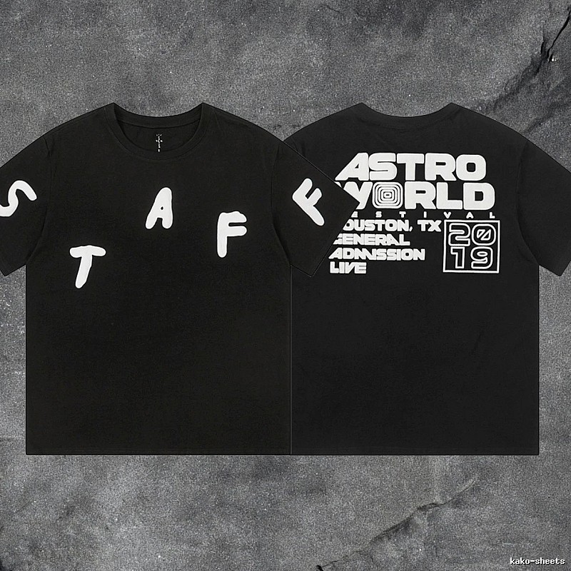 Denim Tears Black Graphic T-Shirt Summer Styling