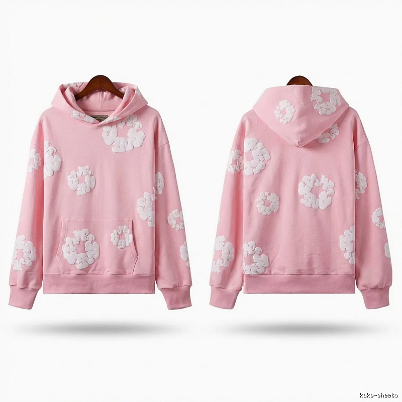 DENIM TEARS Floral Pink Hoodie