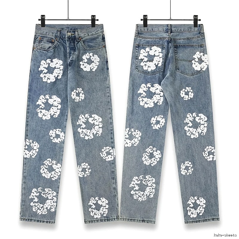 DENIM TEARS Printed Retro-Style Jeans