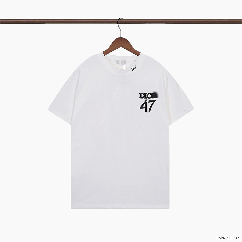 Dior 47 Collection Minimalist Style White T-Shirt