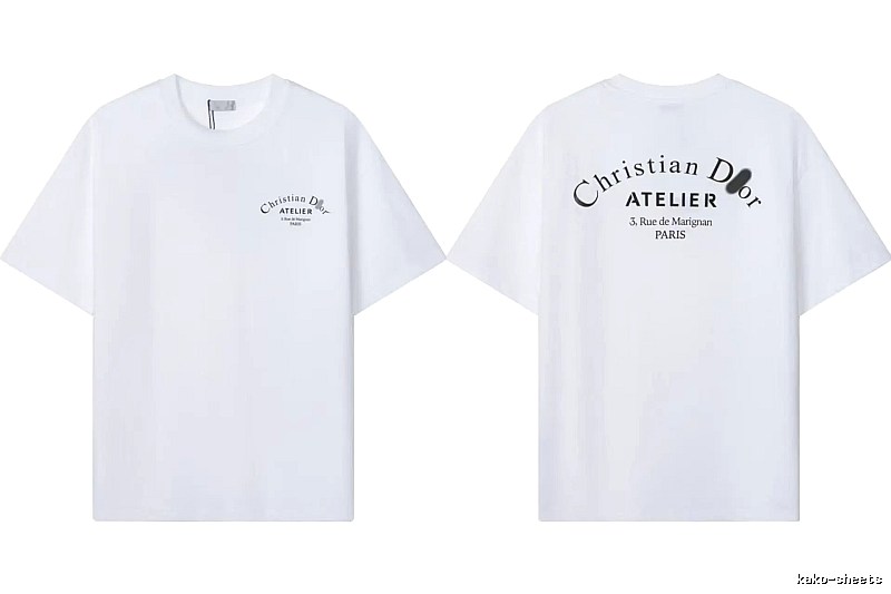 Dior Atelier Minimalist Style White T-Shirt