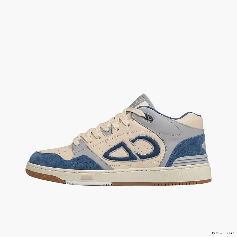 Dior blue, white and grey retro-style canvas shoes