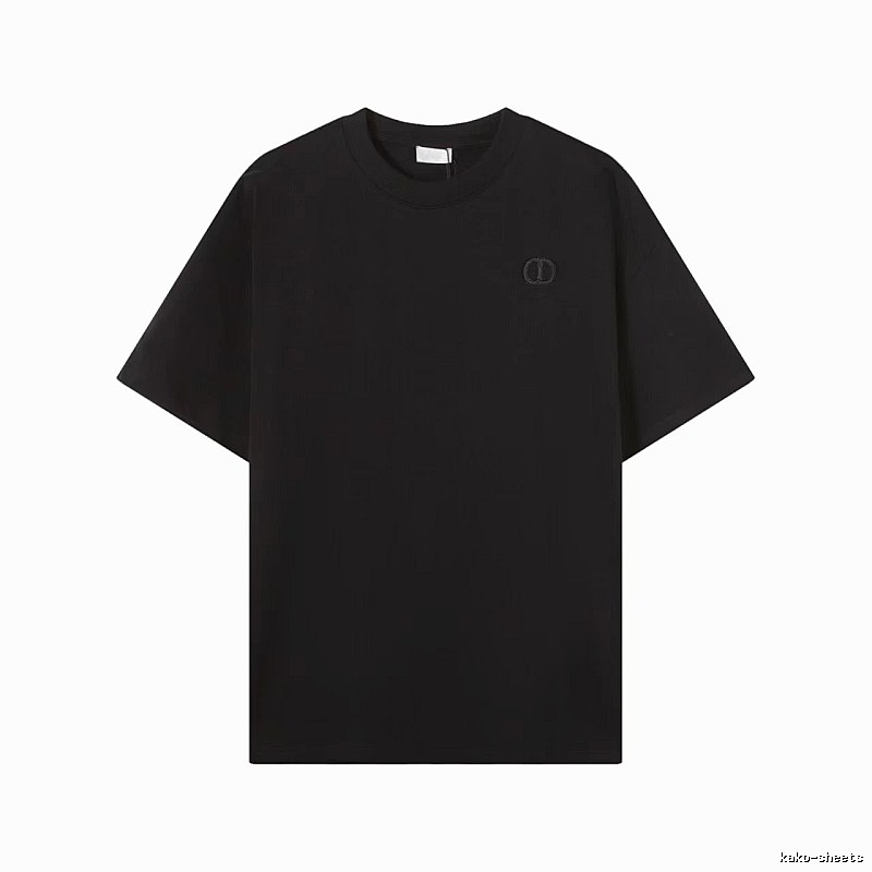 Dior Classic Collection Minimalist Style Black T-Shirt