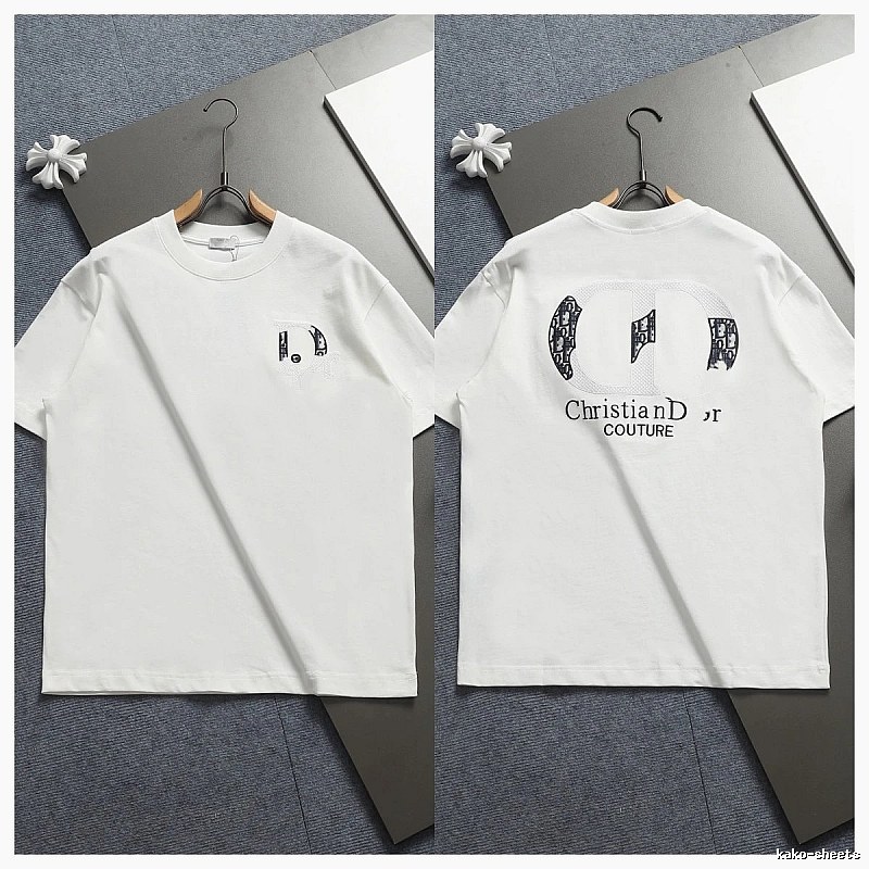 Dior Couture Monogram-style White Short-sleeve T-shirt