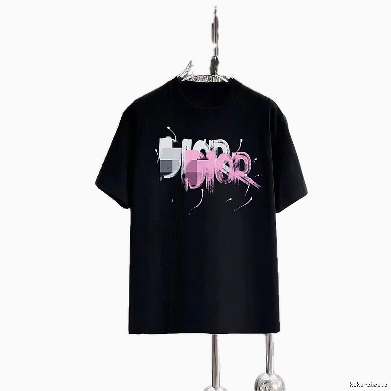 Dior Graffiti Trend Black Short-sleeve T-shirt