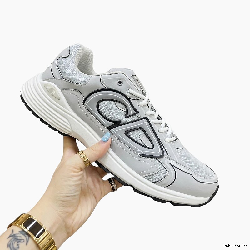 Dior grey sporty dad shoes