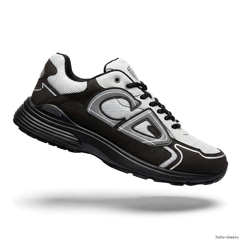 Dior retro black and white sports shoes