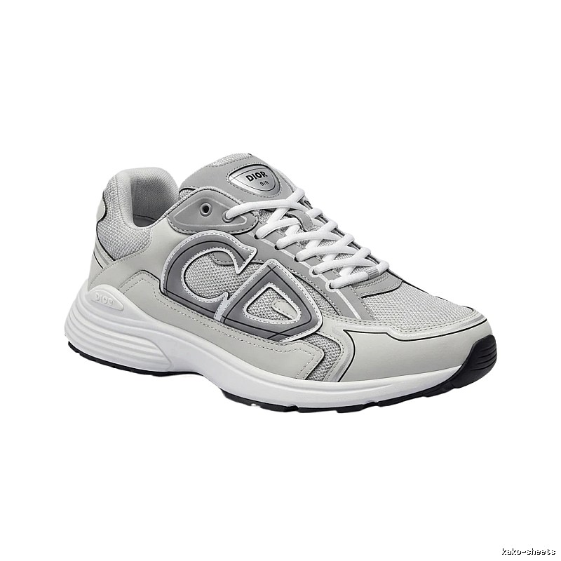 Dior retro-style gray and white sports shoes