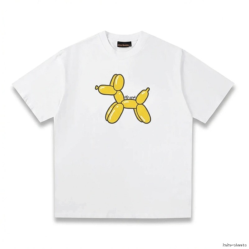 DREW Balloon Dog Simple White T-shirt