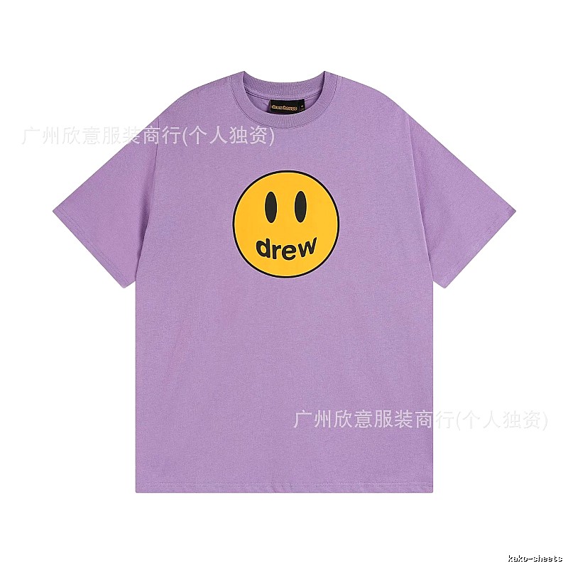 DREW Smile Street Style Purple Short Sleeve T-shirt