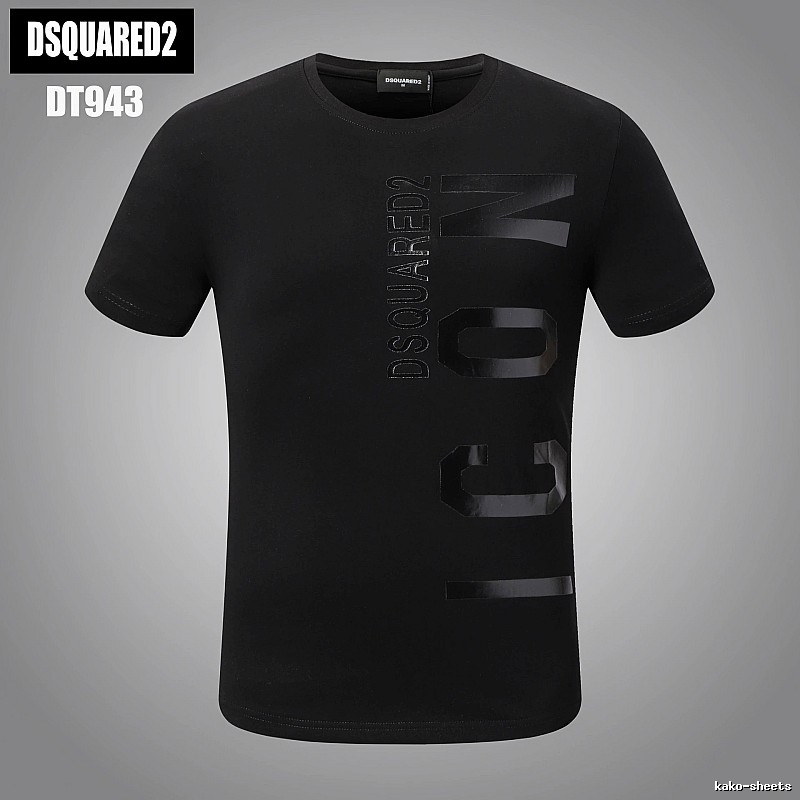 DSQUARED2 ICON Streetwear Black Short-sleeve T-shirt