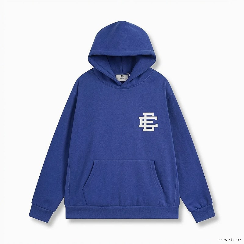 Eric Emanuel simple style blue hoodie